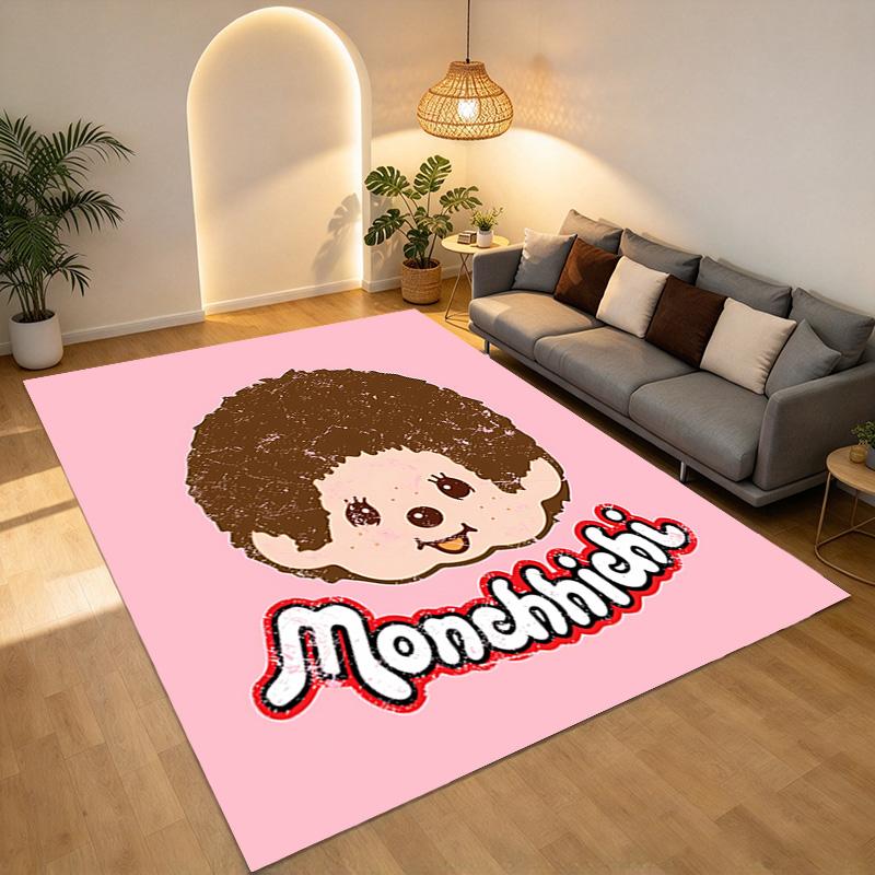 Monchhichi Friends Living Room Nonslip Area Rug Soft Carpet For Bedroom Game Playroom Sofa Office Home Decor Doormat Christmas Gift C926532