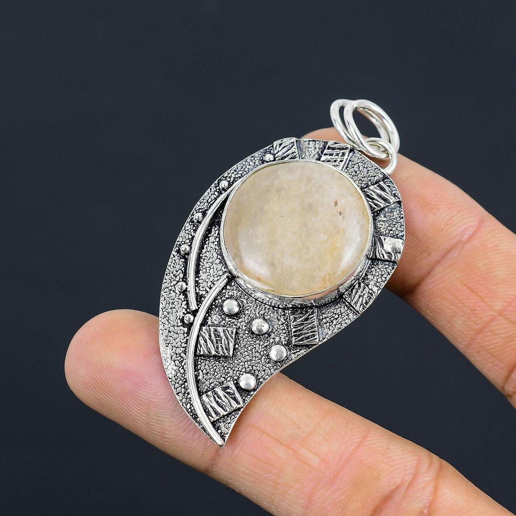 Mothers day Deal 925 Silver Natural Golden Rutile Bezel Wife New Pendant Jewelry