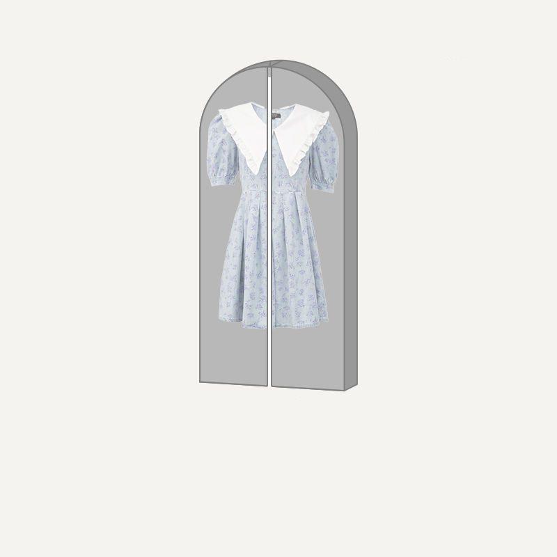 Большая вместительная трехмерная пылезащитная сумка для одежды на молнии, нетканый чехол для рубашки, костюма, пылезащитный чехол для пуховика, сумка для хранения