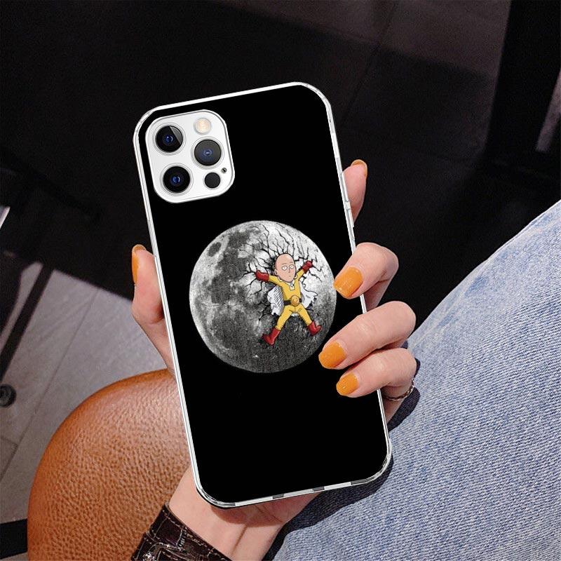 Чехол для телефона с аниме One-Punch Man для iPhone 17 Air 16 Pro Max 16E 15 + 14 Plus 11 12 13 Mini 7 8 SE Подарок Печатная крышка Fundas 17 Air