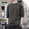 Мужская футболка JEEP SPIRIT с круглым вырезом и длинным рукавом, плотная