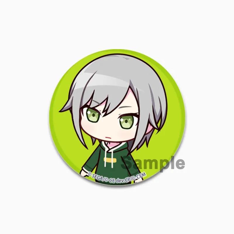 32/44/58mm Hatsune Miku Brooches On Backpack Cosplay Cartoon Badge Saki Tenma Honami Mochizuki Enamel Pins Accessories Gift Jewelry