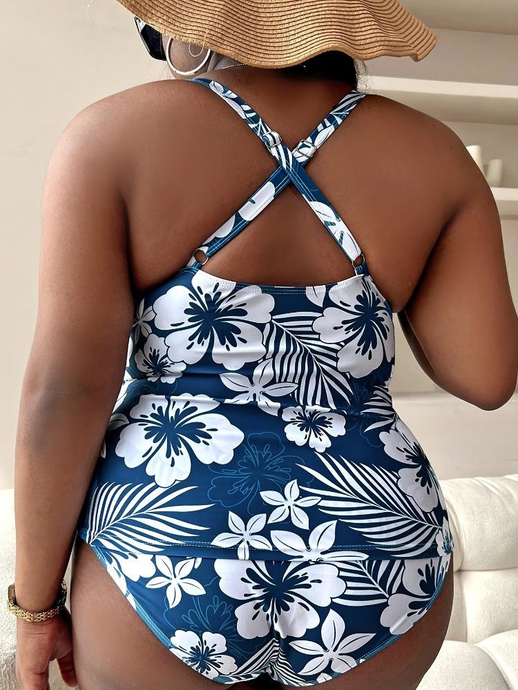 2025 Plus Size Scalloped High Talysia Bikini Sets Купальник для женщин Цветочный сексуальный V-образный вырез Две части Пляжная одежда Купальный костюм