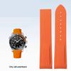 20 мм 22 мм изогнутый конец резиновый ремешок для часов цепь для Omega 300 SEAMASTER 600 PLANET OCEAN Seiko SKX силиконовый ремешок аксессуары для часов