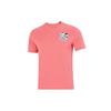 Under Armour Dopamine Seawater Pattern Sports Casual Letter Round Neck Short Sleeve T-Shirt Men Tops Pink 1361679-873