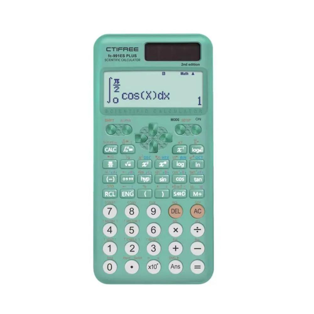 Portable 991ES Plus-2nd Edition Scientific Calculator with Protective Case 417 Function Function Calculato Student Stationery