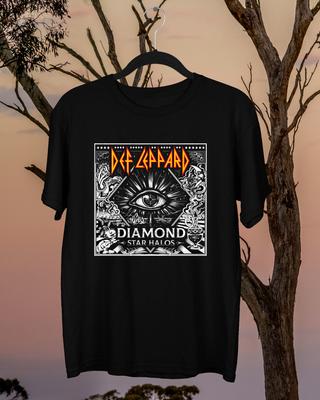 Def Leppard Diamond Star Halos Хлопковая футболка Мужская Все размеры S5XL Унисекс футболка