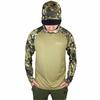 Mens UPF 50 Quick-Dry Long Sleeve Fishing Shirt Breathable Sun Protection Outdoor Sport T-Shirt Summer Fall