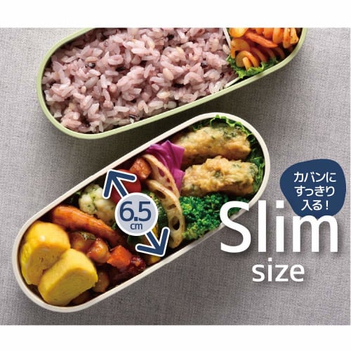 Thermos Lunch Box 2 Tiers Fresh Lunch Box 600ml Light Green DJT-600W LTG