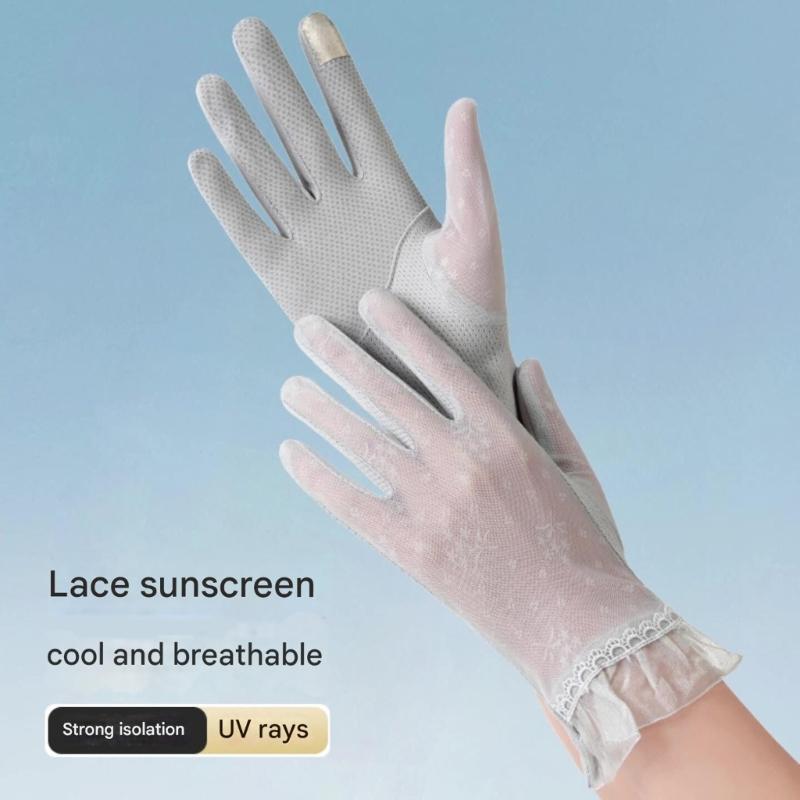 1pair Light weight Outdoor Gloves Touchscreens Functionality Antiskid Gloves for Driving and Cycling