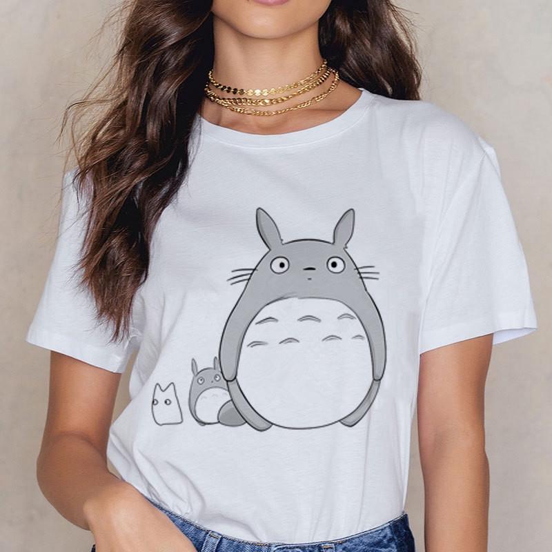 Футболка Тоторо Studio Ghibli женская Harajuku Ullzang футболка модная аниме футболка забавные футболки с героями мультфильмов женские футболки