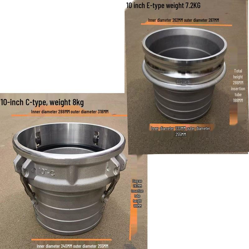 Aluminum Alloy Type C Male & Female Quick Coupler Hose Fittings with Reducing Lever