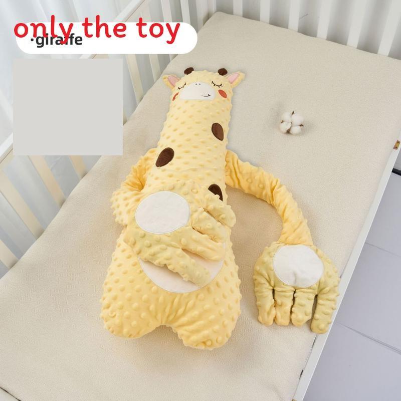 Детская мультяшная плюшевая подушка в виде животного с функциями похлопывания и музыки для сна и успокоения
