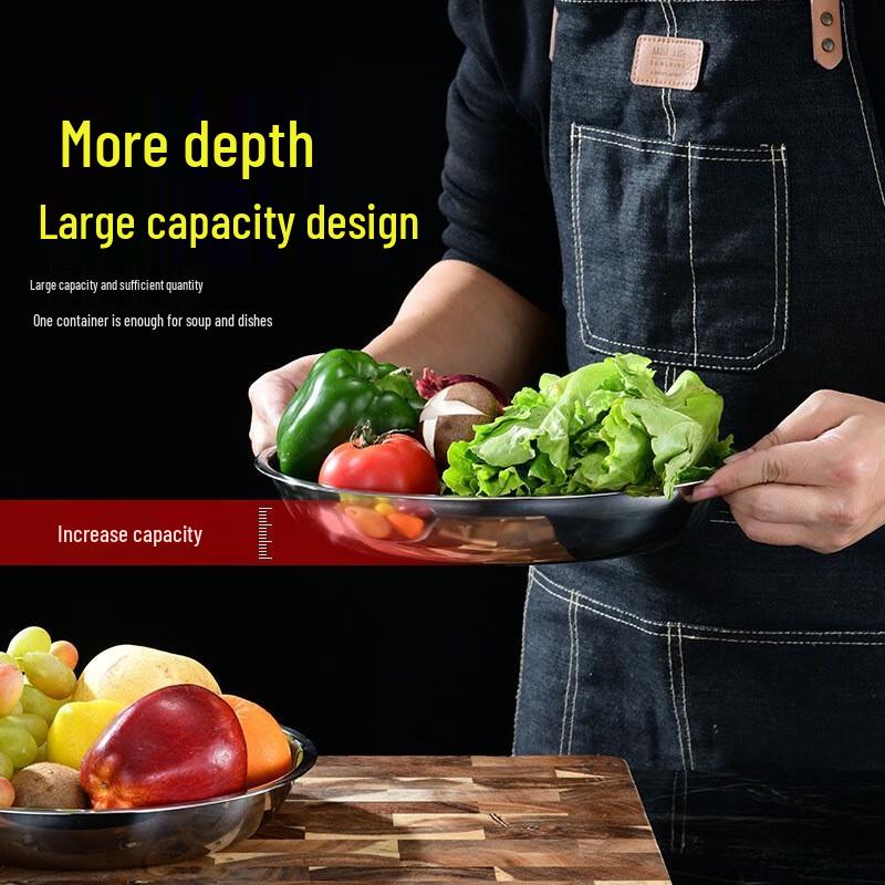 Круглая обеденная тарелка Xingfang из нержавеющей стали 304