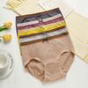 Women's Large Size Comfortable Cotton Mid-waist Underwear Seamless Breathable Hip-covering Underwear for Women