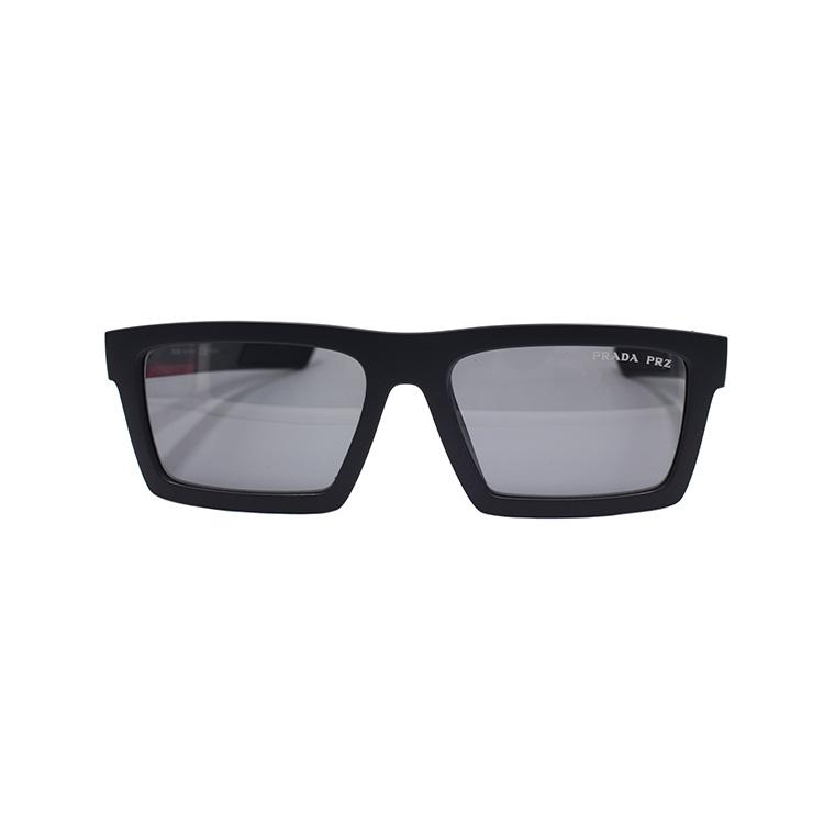 Prada Active Impavid Series Fashion Modern Holiday Sport Polarized Sunglasses Rectangular Men sunglasses Matte-Black SPS02Z-U-1BO-02G