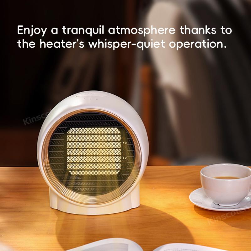 Дизайнерский теплый вентилятор, портативный 220 В переменного тока, обогреватель, керамический PTC, безопасный бесшумный обогреватель для осенне-зимнего домашнего рабочего стола, спальни