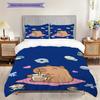 Sweet Sip Rainbow Bedding (1 * duvet cover + 2 * pillowcase, without core) 2D Flat Duvet cover and pillowcase Bedding set Soft and comfortable