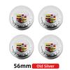 3D 4pcs 56mm 60mm 65mm Car Wheel Center Hub Cap Stickers Decal For Cadillac CTS DTS STS XTS ATS BLS SLS Deville CT5 CT6 XT5 XT6