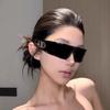 Стильные солнцезащитные очки-ободок для женщин, солнцезащитные очки два в одном высокого класса, очки для защиты от солнца и УФ-излучения