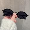 New Retro Fashion Oval Metal Sunglasses Outdoor UV Sun Shades Eye Protection Goggles Women Men Small Frame Sun Glasses