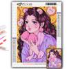 DIY 5D алмазная живопись милый мультфильм девушка набор для вышивки крестом полная дрель вышивка мозаика художественная картина стразы подарок
