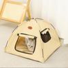 The New Three-color Tent Nest With Its Own Door Curtain Four Seasons General Ventilation Without Flavor Closed Warm Pet Nest