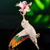 Womens Enamel Rhinestone Swallow Bird Brooch Pins Wedding Brooches Jewelry Gifts