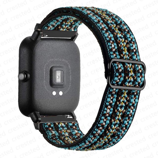 Нейлоновый ремешок Для Amazfit GTS 4/2/2e/3/GTS2 Mini/GTR/4/3/Pro/GTR2/stratos Браслет ремешок Amazfit bip 6 5 3 20мм/22мм Ремешки для часов