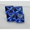 5x5 Mm Natural Sapphire Square Shape CERTIFIED Blue Loose Gemstone 4 Pcs Lot A-238940375
