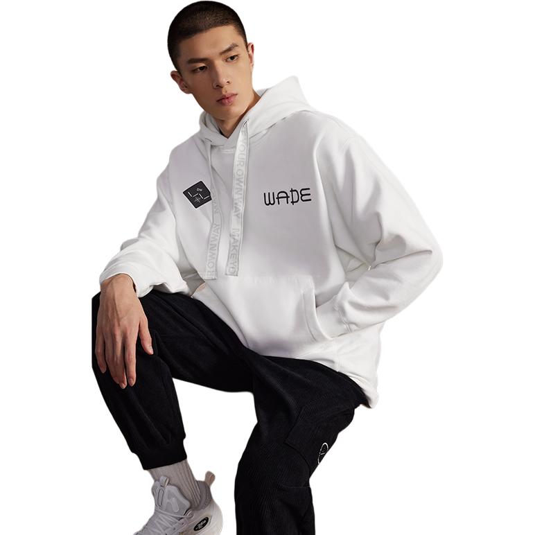 Li-Ning Флисовая толстовка с буквенным принтом унисекс, топы Off-White AWDTB77-2