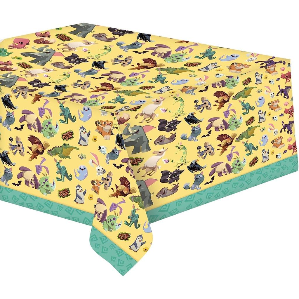 Animal Jam Party Showroom Plastic Characters Party Table Cover