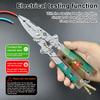 Складной стриппер для проводов, кусачки для кабеля с детектором напряжения, эргономичный дизайн, электрические плоскогубцы, многофункциональные