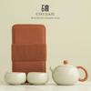 Persimmon Ruyi Ru kiln teapot special tea set for one person drinking household large-capacity single pot teacup drinking tea gifts
