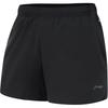 Li Ning Running Series Loose Comfortable Five-Point Casual Sports Shorts Women Shorts Black AKSU576-1
