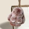 Брелок в виде кролика, искусственный мех, брелок в форме кролика, сумка, брелок, брелок, кулон, подарок на день рождения, праздничный аксессуар для кошелька