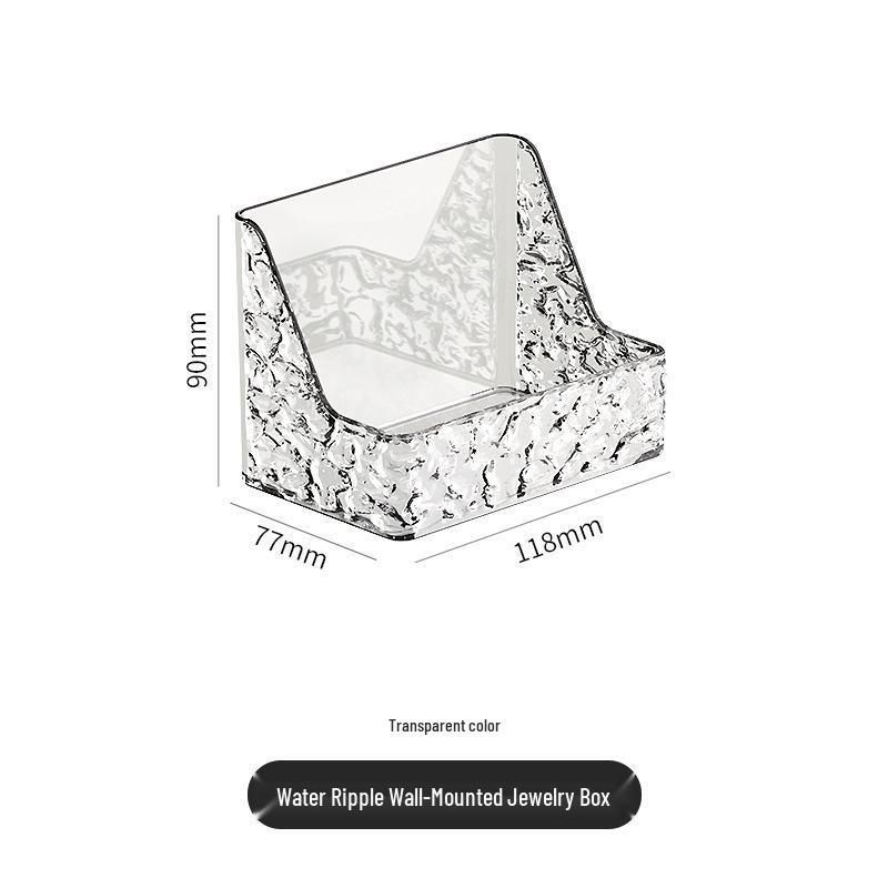 Настенный перфорированный ящик для хранения в ванной комнате с откидным зеркалом и пыленепроницаемым держателем для ватных палочек.