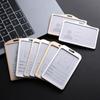 Identity Case Metal Clip Office Supplies Name Cover Name Tag Holder Card Holder Vertical Card Cover