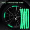 Colorful Laser Reflective Stickers for Motorcycle Electric Car Wheels: Anti-Collision and Luminous Tire Decoration