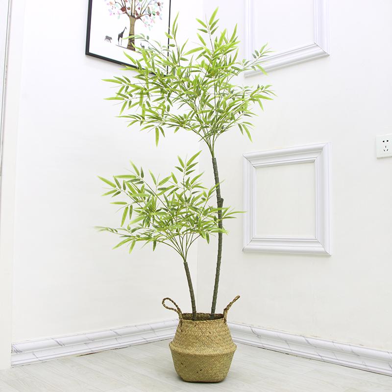 Bamboo Faux Green Plants and Flowers for Indoor Décor