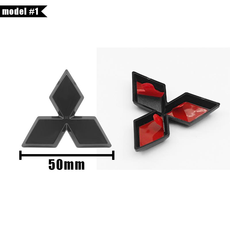 1PCS 46mm For Mitsubishi ASX Ralliart Lancer Cordia Pajero Outlander Eclipse L200 Car Steering Wheel Center Sticker Emblem Badge
