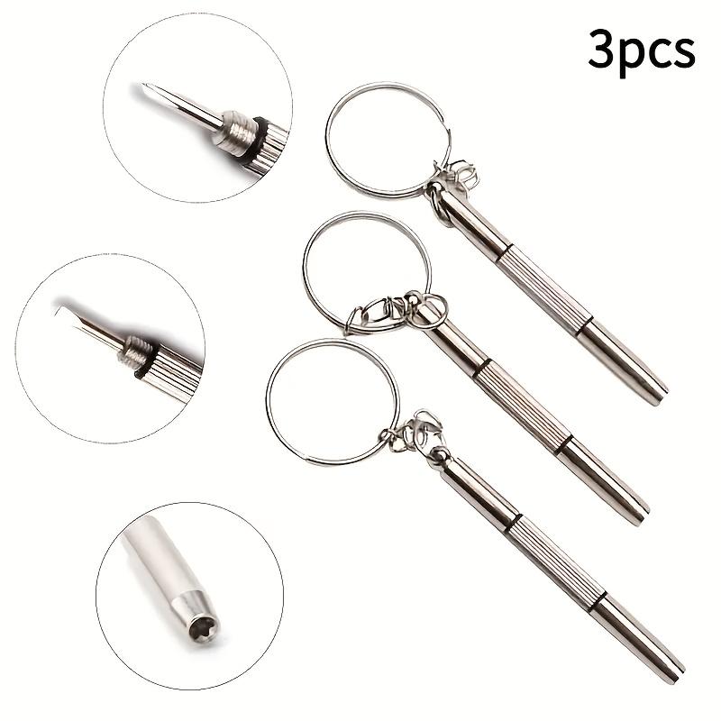 Мини-отвертка для очков, 3-в-1 многофункциональный набор для ремонта очков, фиксатор линз, оправы, часов и ухода за очками