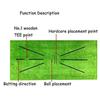 Outdoor Golf Training Swing Detection Mat Batting Practice Training Equipment Mesh Aid Cushion