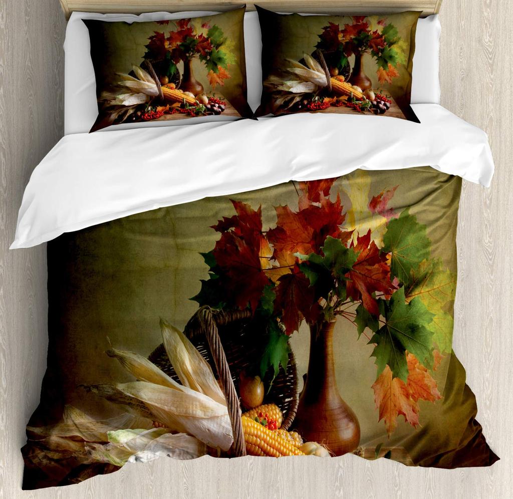 Harvest Duvet Cover Sets For Kids Teens Queen King Size Quilt Covers Lightweight Down 2 Pillowcases 1 Duvet Cover No Comforter
