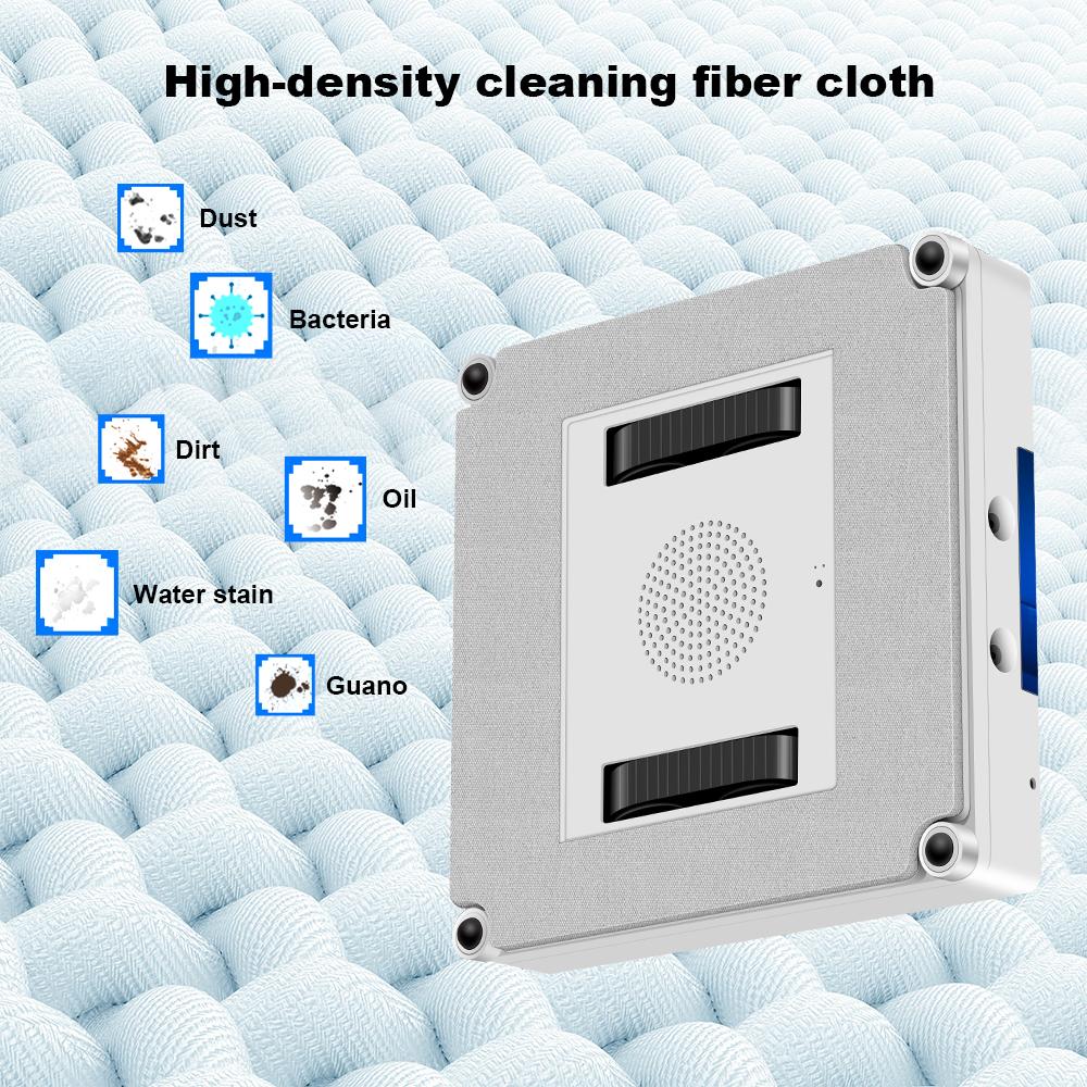 LIECTROUX YW509 Робот-пылесос для окон, двойной распылитель воды, лазерный датчик, автоматическая швабра для влажной уборки стекла, робот для чистки окон дома