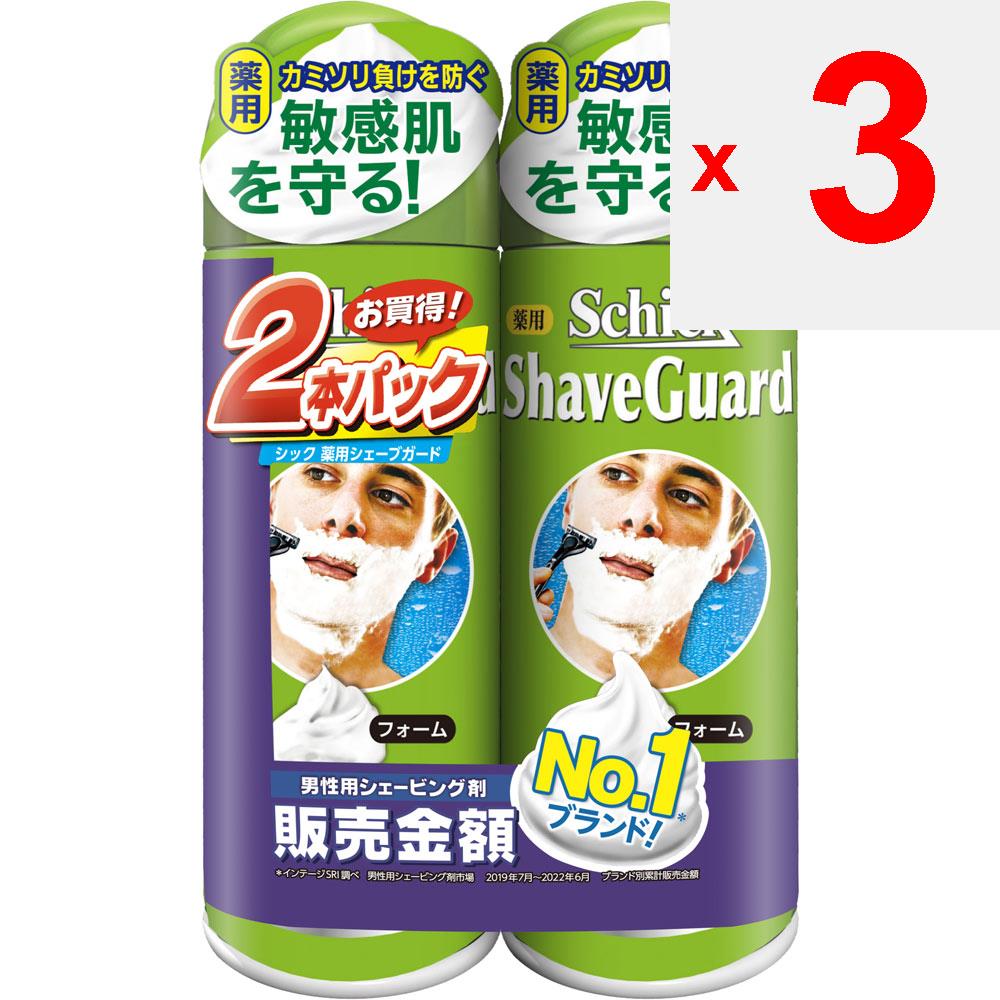 Sic japan Schick Shave Guard Schick Medicated Shave Guard пена для бритья 200 г x 2 (Квази-лекарство) Пена для бритья для мужчин (1) Смочите бороду.