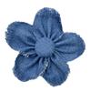 1PC Flowers for Clothes Decoration Sewing Applique Crafts Supplies Headwear Accessories DIY Denim Cloth Blue