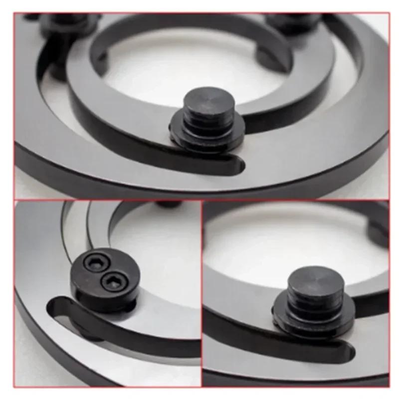 8-дюймовый стандартный высокоточный 0,005 гидравлический трехкулачковый патрон для обрезки когтей, формовочное кольцо, гидравлический патрон для расточного устройства