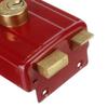 Deadbolt Iron Anti-theft Door Lock Key Included Single Cylinder Security Door Lock Durable Retro Style Retro Red Lock Indoor Use