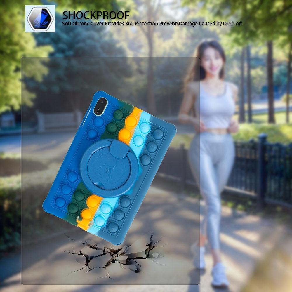 Чехол для Honor Pad X8A X9 11 дюймов, Вращающаяся на 360 градусов мягкая подставка-пузырь, Чехол для планшета Honor X8A, Безопасный для детей Funda